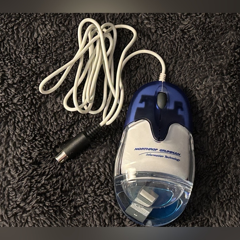Awesome “Aqua Mouse” with Tiny Floating Laptop, Y2K Advertising -Not Tested-